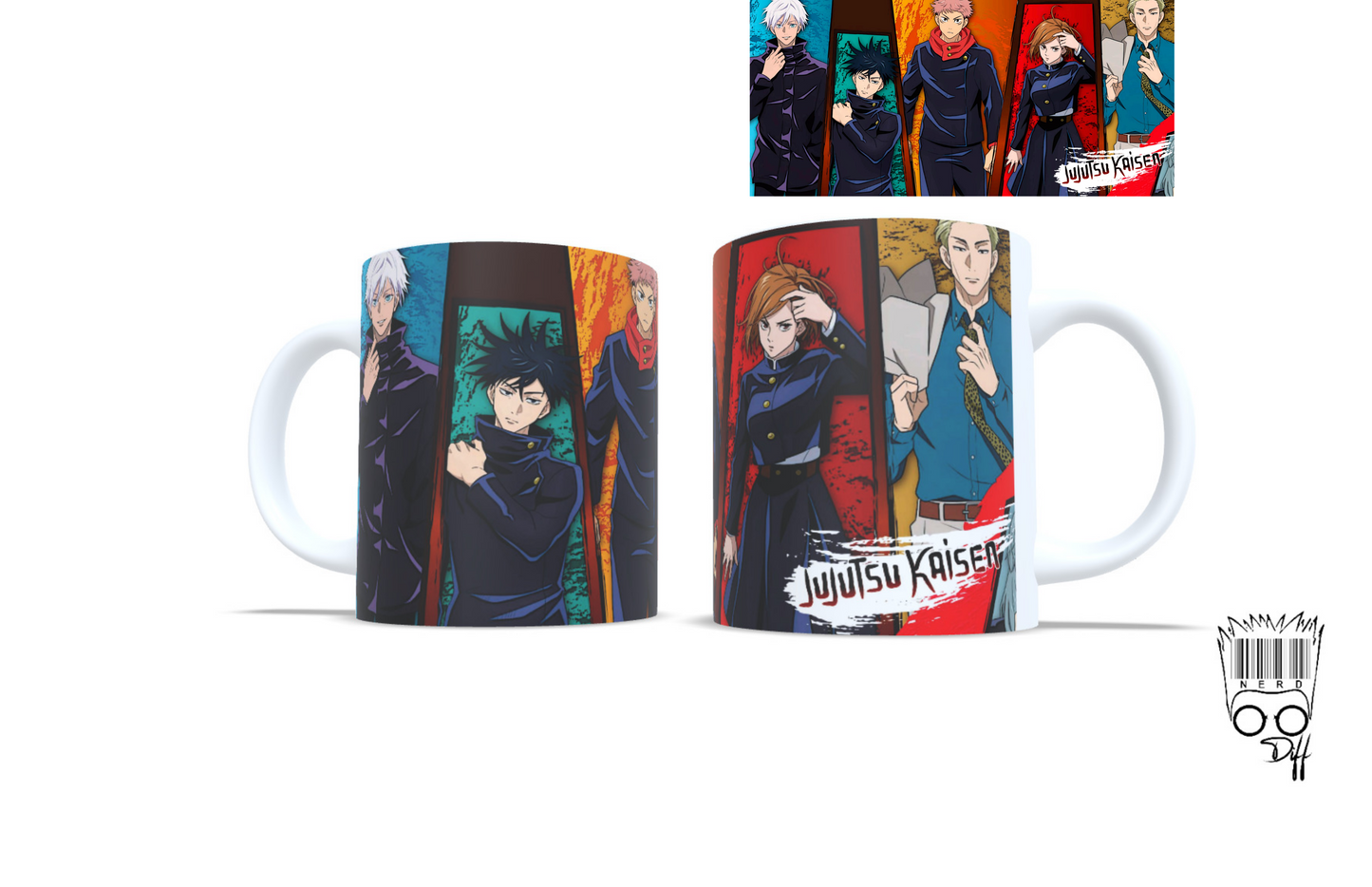 Custom Jujutsu Kaisen sorcerers mug