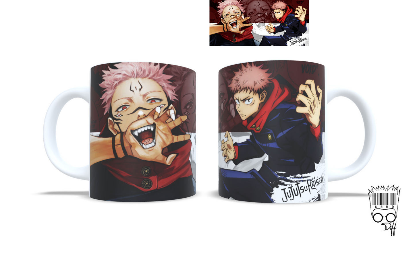 Custom Jujutsu Kaisen Yuji mug