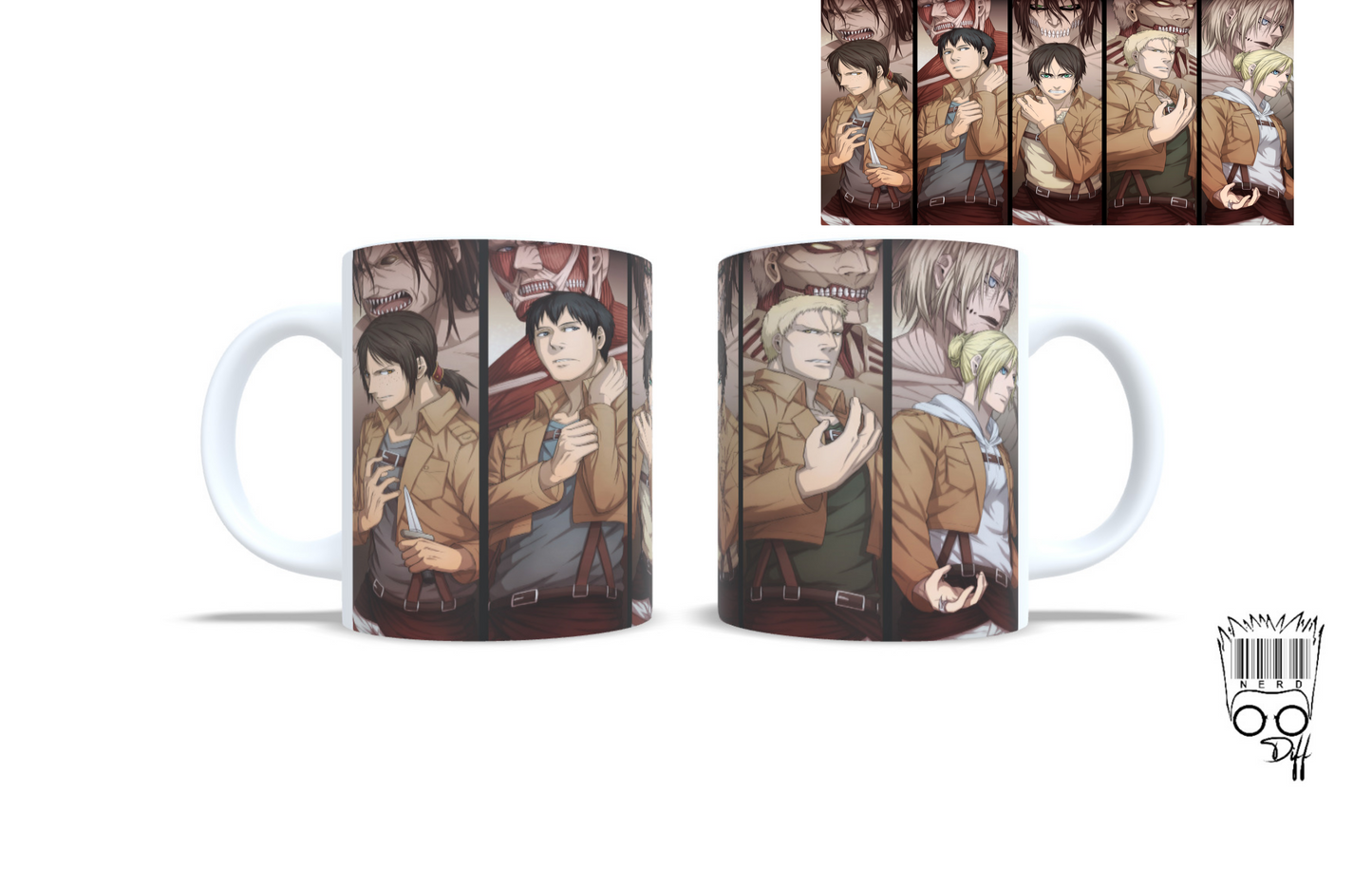 Attack on titans custom mug