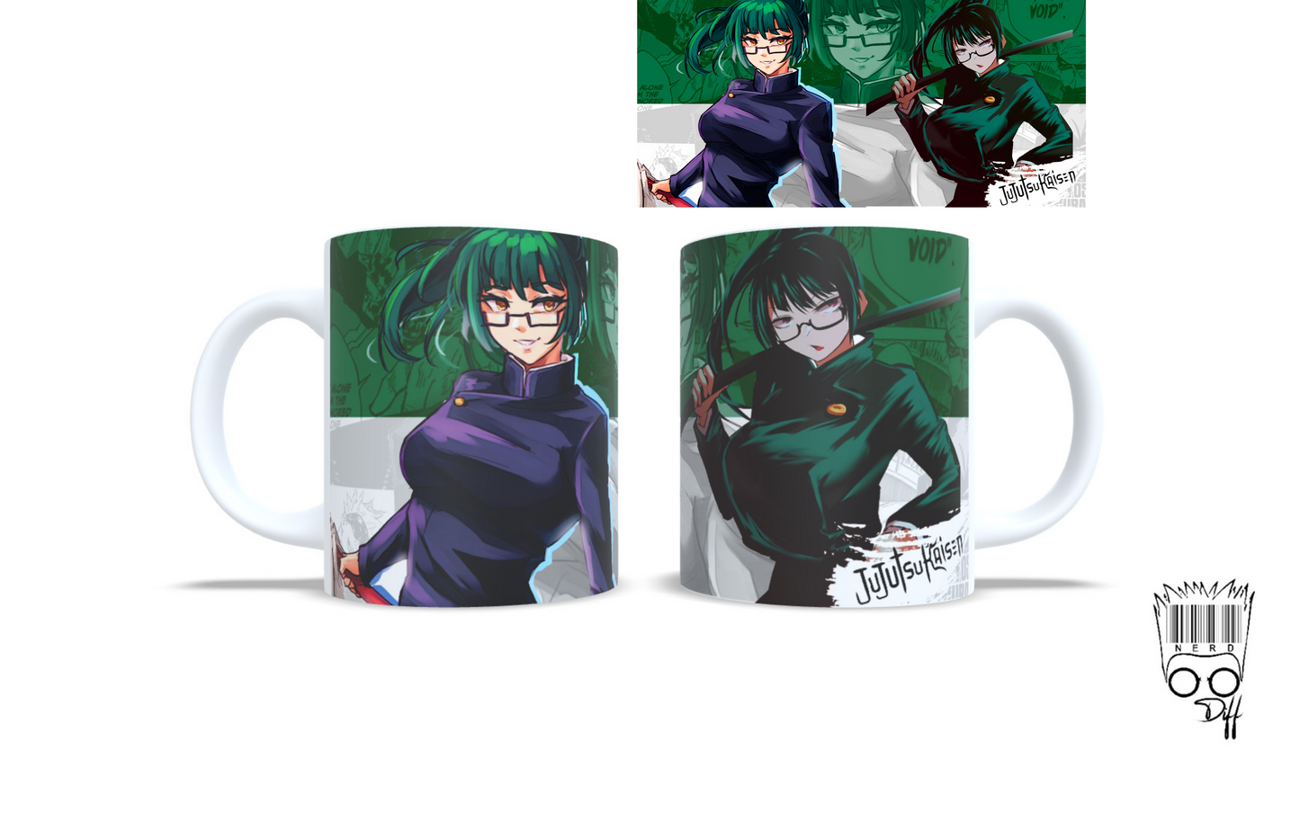 Custom Jujutsu Kaisen Maki mug