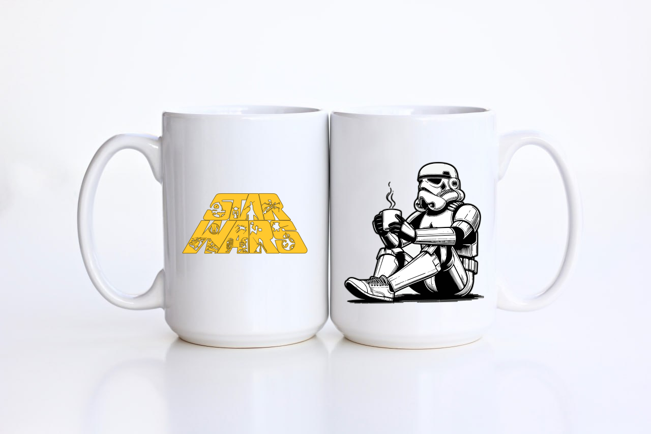 Star Wars 3 Mug – Premium Ceramic Coffee Cup with Iconic Designs