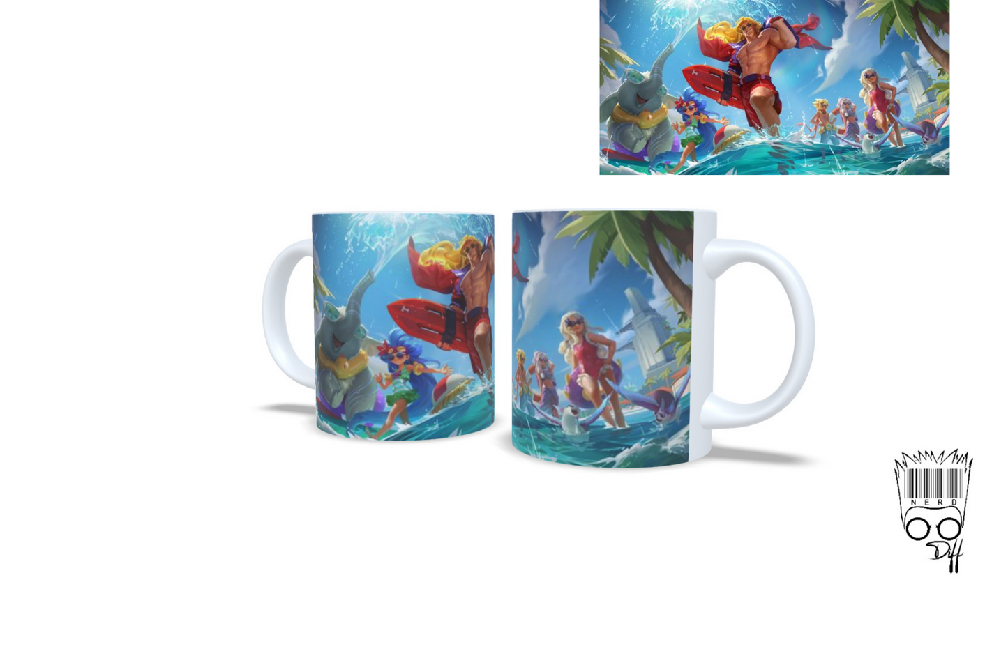 League of Legends Summer Taric custom Mug