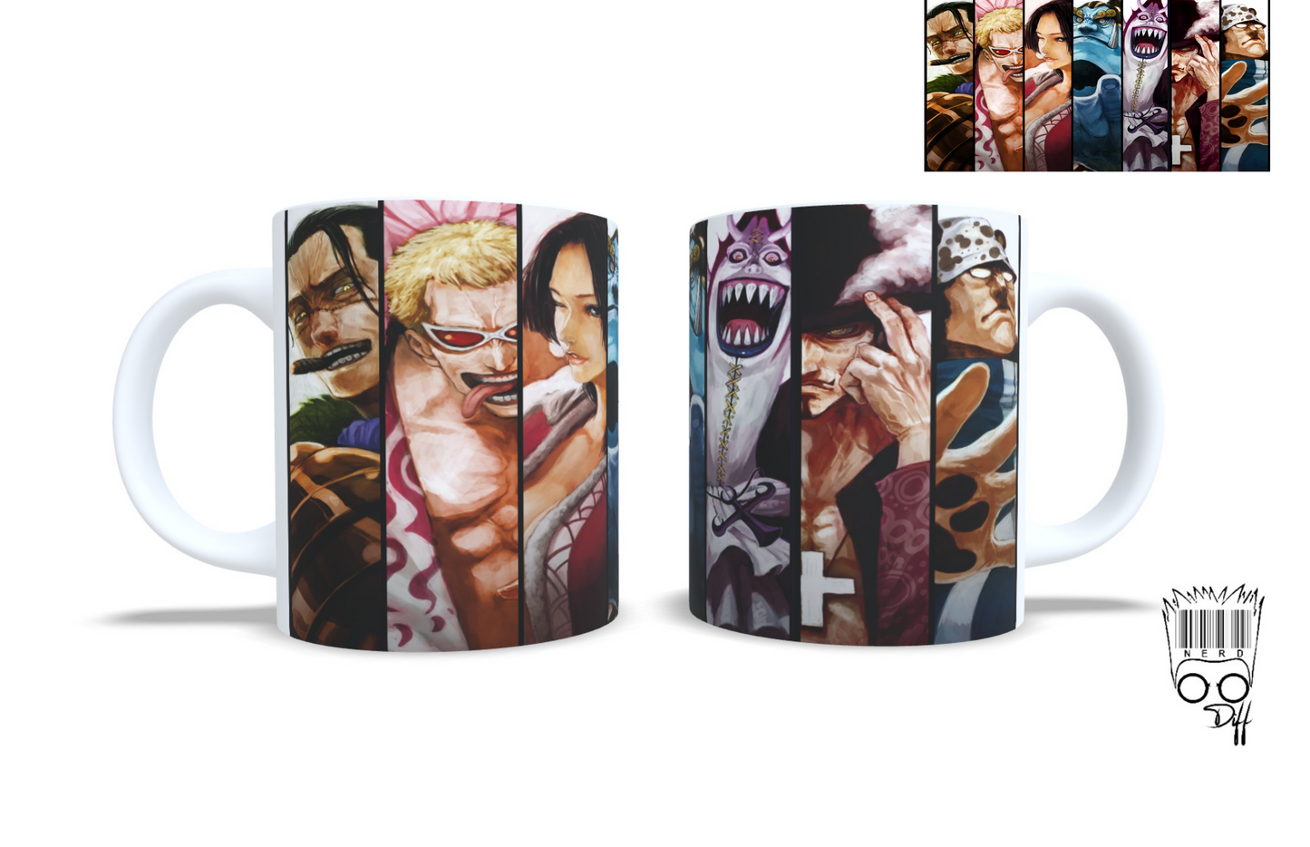 Custom one piece villains mug