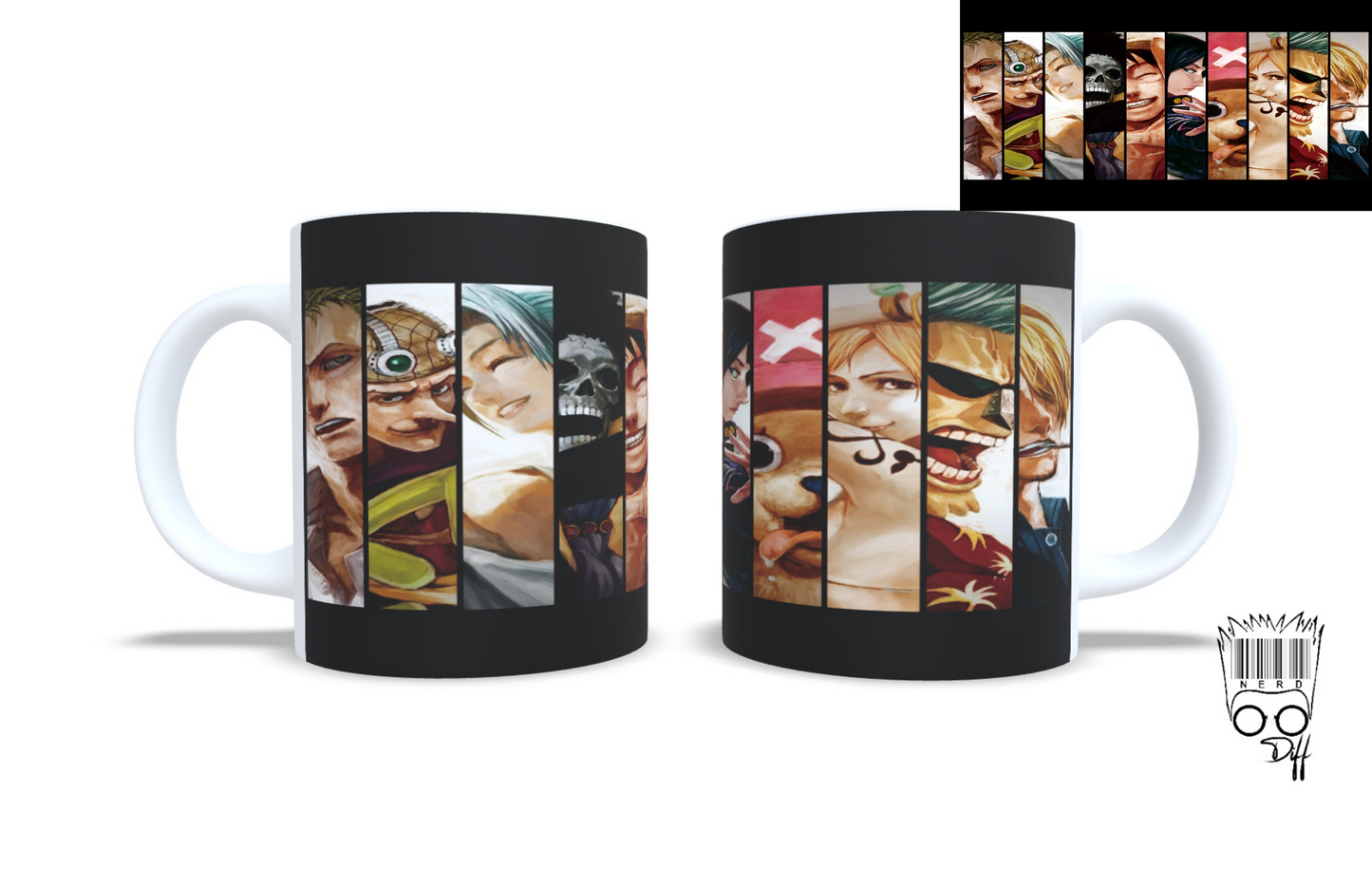 custom one piece crew mug