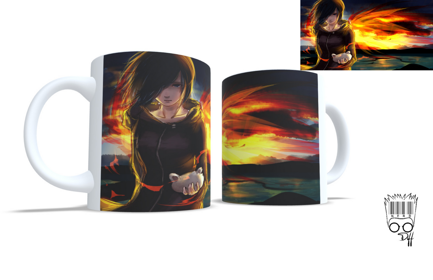 custom Touka Tokyo ghoul mug