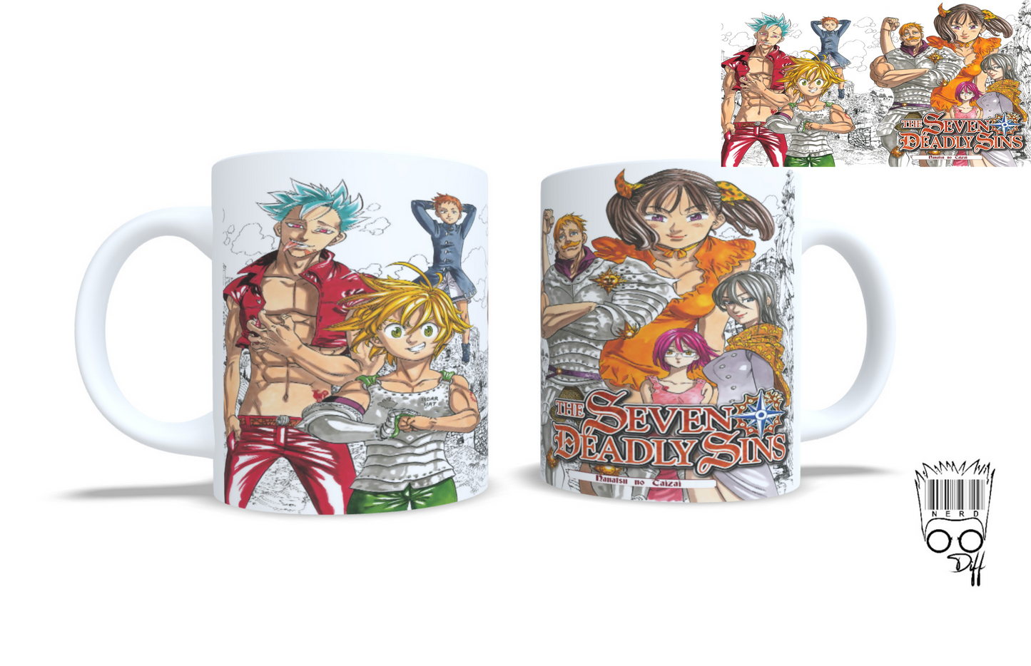 Seven deadly sins custom mug