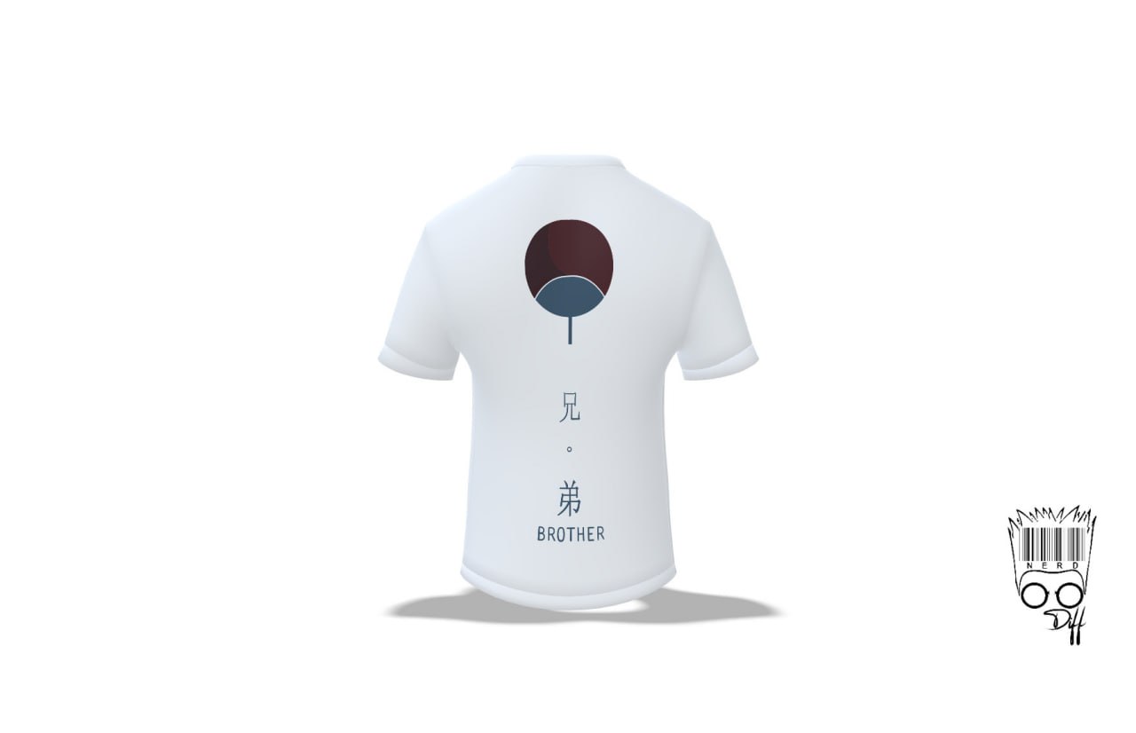 Custom Naruto Itachi white t-shirt