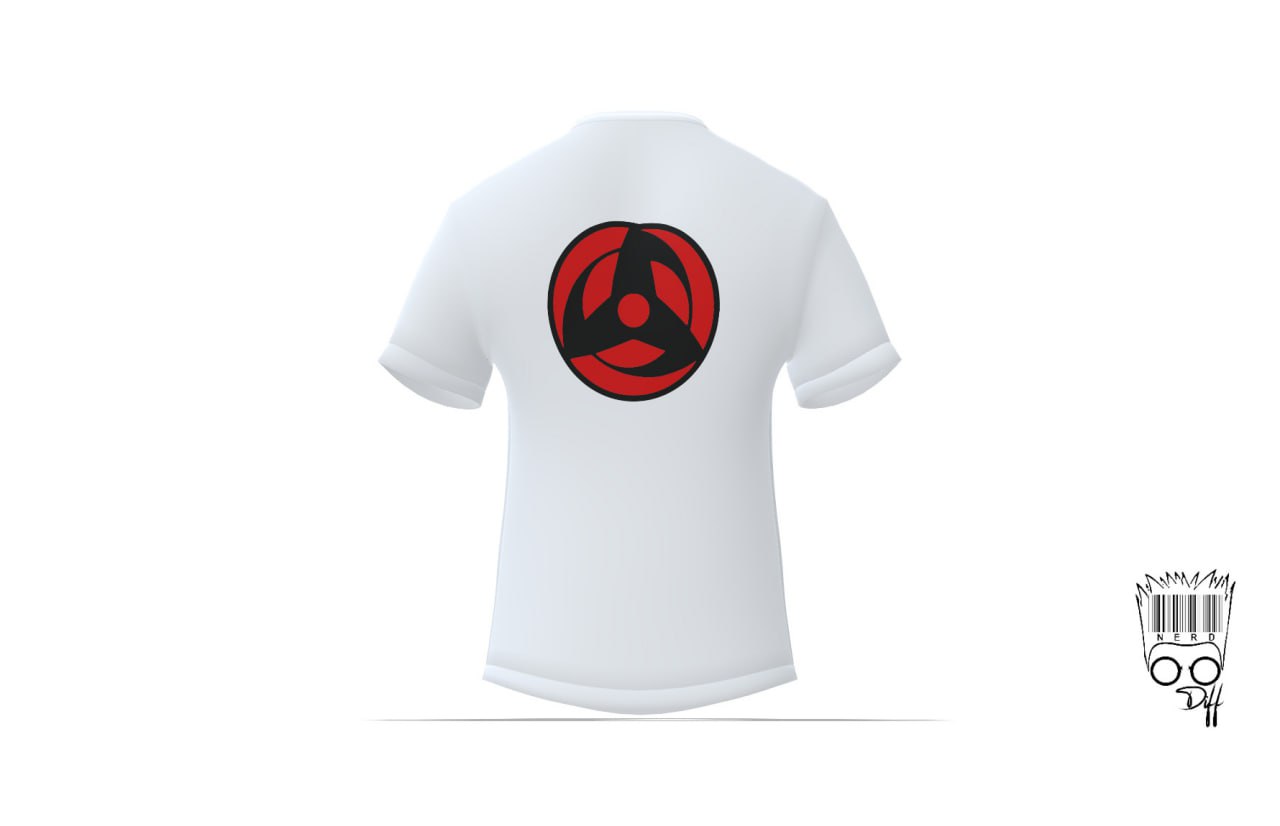 Custom Naruto Uchiha Obito white t-shirt