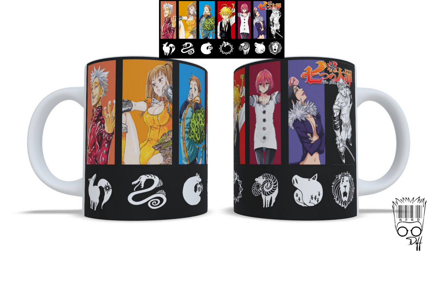 custom seven deadly sins team mug