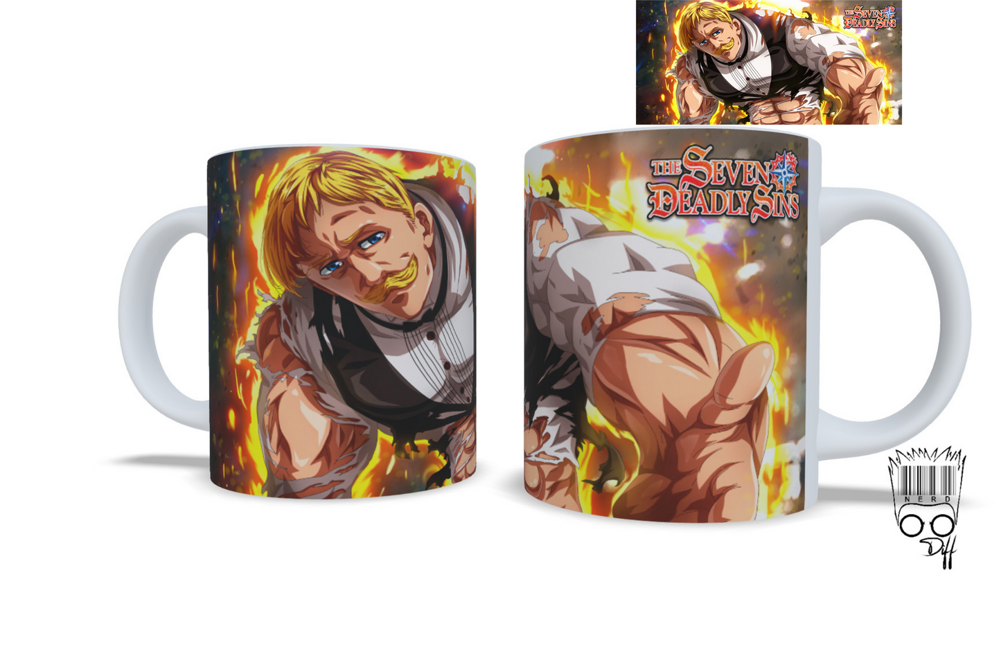 custom seve dealy sins Escanor mug